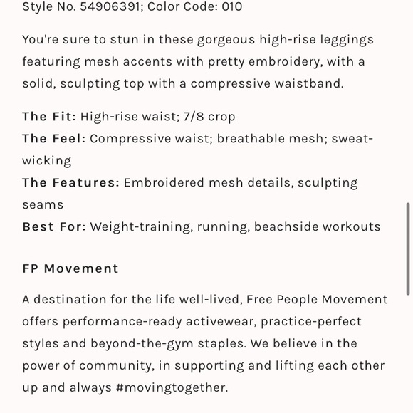 Free People Riptide High Rise Embroidered Leggings - Picture 11 of 11